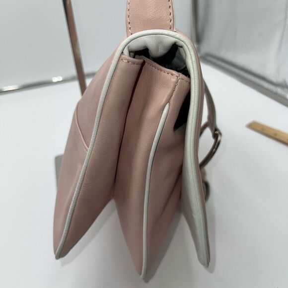 Dolce and Gabbana Lambskin Baby Pink and White Double Pocket Shoulder Bag - Picture 6 of 16